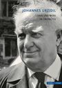 Text: "Johannes Urzidil: Leben und Werk im Überblick". Ein älterer Mann mit Anzug und nachdenklichem Ausdruck.