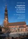 Titel: "Hauptkirche St. Katharinen zu Hamburg". Abgebildet ist eine Kirche mit hohem Turm vor blauem Himmel.