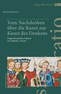 Titel: "Vom Nachdenken über die Kunst zur Kunst des Denkens". Gemälde von fünf mittelalterlich gekleideten Personen.