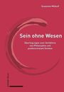 Titel: "Sein ohne Wesen" von Susanne Möbuß, über Philosophie und postkoloniales Denken. Abstraktes rotes Design.