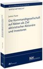 Buchcover: "Die Kommanditgesellschaft auf Aktien als Ziel aktivistischer Aktionäre und Investoren" von Justus Fautz.