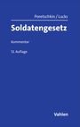 Text: "Poretschkin/Lucks, Soldatengesetz, Kommentar, 12. Auflage, Vahlen". Einfache blaue Buchcover-Gestaltung.