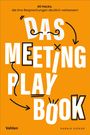 „40 Hacks, die Ihre Besprechungen deutlich verbessern. DAS MEETING PLAYBOOK. Vahlen. Harald Suekar.“ Orange Hintergrund.