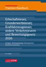 Praktiker-Handbuch: Steuern und Bewertungsrecht 2026, 30. Auflage. Dunkelblaues Cover, rotes IDW-Logo unten.