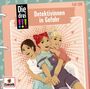 „Die drei !!! Detektivinnen in Gefahr“, Fall 100. Drei fröhliche Mädchen umarmen sich. Logo unten links: Europa.
