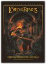 "The Lord of the Rings: Collector's Edition. Official 2027 Deluxe Calendar. Illustration eines Brückenübergangs mit Feuer-Dämon."