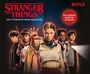 „Stranger Things 2027 Everyday Desk Calendar“, „With quotes from the hit show“, „Netflix“. Fünf junge Menschen.
