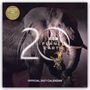 "Celebrating 20+ Years of BBC Planet Earth 2006-2026", "20 BBC Planet Earth", "Official 2027 Calendar". Ein Elefant frisst Pflanzen.