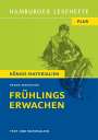 Frank Wedekind: Frühlings Erwachen., Buch