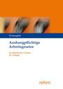 "Aushangpflichtige Arbeitsgesetze im öffentlichen Dienst 24. Auflage" in blauem und orangem Design mit verschwommenem Hintergrund.