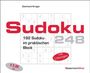 Text: "Sudoku 248", "192 Sudoku im praktischen Block", "mit Lösungen", "€ 2,99 UVP".  
Große rote Schrift auf weißem Hintergrund.