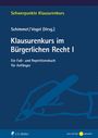 Text: "Schwerpunkte Klausurenkurs. Klausurenkurs im Bürgerlichen Recht I. Ein Fall- und Repetitionsbuch für Anfänger." Blaues Cover.