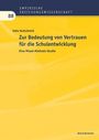Felix Hufschmid: Zur Bedeutung von Vertrauen für die Schulentwicklung. Gelber Hintergrund mit schlichtem Design.