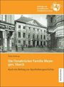 Aufschrift: "Die Osnabrücker Familie Meyer gen. Storck. Auch ein Beitrag zur Apothekengeschichte." Historisches Gebäude.