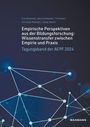 Titel: "Empirische Perspektiven aus der Bildungsforschung: Wissenstransfer zwischen Empirie und Praxis". Geometrische Netzstruktur.