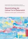 "Quereinstieg als Lehrer*in in Österreich. Evidenzen, Erfahrungen und Perspektiven." Buntes abstraktes Muster darunter.