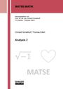 MATSE-MATIK, Christof Schelthoff, Analysis 2. Rotes und weißes Cover mit Herz- und Wurzel-Symbolen. Shaker Verlag.