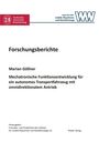 Forschungsberichte von Marian Göllner über mechatronische Funktionsentwicklung. Logos oben: TU Braunschweig, Institut für mobile Maschinen.