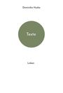 Dominika Hyska: Texte, Buch