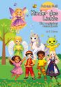 „Kinder des Lichts: Ein magisches Ausmalbuch ab 5 Jahren,“ mit einer Fee, einem Engel, einem Einhorn und fröhlichen Kindern.