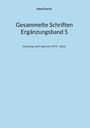 Hans Furrer: Gesammelte Schriften ErgBd 5, Buch