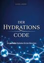 Text: "Georg Udorf. Der Hydrationscode. Die perfekte Hydration für den Menschen." Hintergrund: Molekülstruktur auf Blau.