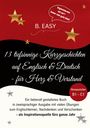 B. Easy: 13 Kurzgeschichten Englisch & Deutsch. Niveaustufen B1-C1. Gestaltung in Rot und Schwarz mit Sternen.