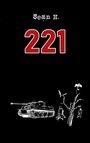 Text oben: "Sean H." und "221" in großen roten Ziffern. Unten links ein Panzer, rechts ein Baum mit zwei Menschen.