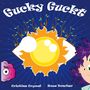 Text: "Gucky Guckt", "Cristina Orywal", "Rosa Honchar". Illustration: Sonne mit Augen, Zweige, cartoonartige Gesichter.