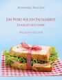 Ein Sandwich mit Salat und Schinken, auf rot-weißem Tuch, mit Band gebunden. Text: Titel über Predigten von 2021-2024.