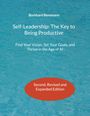 Text: "Burkhard Bensmann, Self-Leadership: The Key to Being Productive, Find Your Vision, Set Your Goals, and Thrive in the Age of AI, Second, Revised and Expanded Edition." Hintergrund: Blaues Wasser.