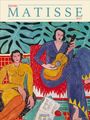 „Henri Matisse 2027“. Zwei Frauen, eine mit Gitarre, vor Monstera-Blättern, in lebhaften Farben gemalt.