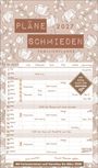 "PLÄNE SCHMIEDEN 2027 FAMILIENPLANER. Mit extra Platz für Notizen. 10-2027. Mit Ferienterminen und Vorschau bis März 2028." Floraldesign.
