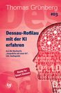 „Dessau-Roßlau mit der KI erfahren“; Cover in Rot mit digitalem Gehirn, Binärcode-Hintergrund.