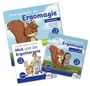 Drei Kinderbücher: "Jona entdeckt die Ergomagie" und "Nick und die Ergotherapie", empfohlen ab 3 Jahren, Tier-Illustrationen.