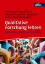 Buchtitel: "Qualitative Forschung lehren". Untertitel: "Didaktische Impulse aus der Praxis". Bunte, abstrakte Formen.