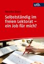 Henrike Doerr, "Selbstständig im freien Lektorat – ein Job für mich?" Roter Hintergrund, Person markiert Text.