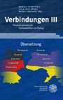 Verbindungen III: Deutsch-ukrainische Germanistiken im Dialog. Karte mit Themen wie Übersetzung, Sprache, Literatur.