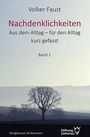 Volker Faust: Nachdenklichkeiten, Buch