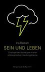 "Sein und Leben" von Ina Bastam, Ontologie der Apokalypse, schwarzer Hintergrund, Wolke mit Blitz.