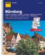 : ADAC StadtAtlas Nürnberg 1:20 000 mit Ansbach, Bamberg, Bayreuth, Erlangen, Buch