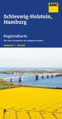 ADAC Regionalkarte 01 Schleswig-Holstein, Hamburg 1:150.000, KRT