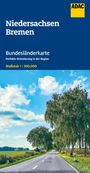 : ADAC Bundesländerkarte Deutschland 03 Niedersachsen, Bremen 1:300.000, KRT