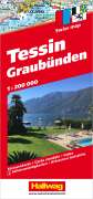 : Tessin und Graubünden Strassenkarte 1:200 000, KRT