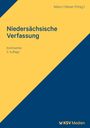 "Niedersächsische Verfassung", Kommentar 3. Auflage. Herausgeber Mann | Meyer. Gelb-blaues Coverdesign, KSV Medien Logo.