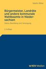 „Bürgermeister, Landräte und andere kommunale Wahlbeamte in Niedersachsen“, gelbes Cover mit blauem Text, Logo unten.