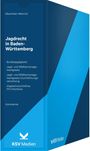 Text: Jagdrecht in Baden-Württemberg, Bundesjagdgesetz. Dunkelblauer Ordner mit blauen Akzenten, Logo unten.