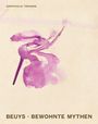 "Kunsthalle Tübingen", "BEUYS · BEWOHNTE MYTHEN", Aquarell in Rosa- und Violetttönen.