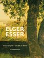 „ELGER ESSER, Tempus pingendi – Die Zeit des Malens, SCHIRMER/MOSEL.“ Illustration: Landschaft mit Bäumen im Vordergrund.