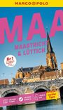 Text: "MARCO POLO", "MAASTRICHT & LÜTTICH", "Nr.1", "Reisen mit Insider Tipps". Zeigt eine Brücke und Kirche bei sonnigem Wetter.